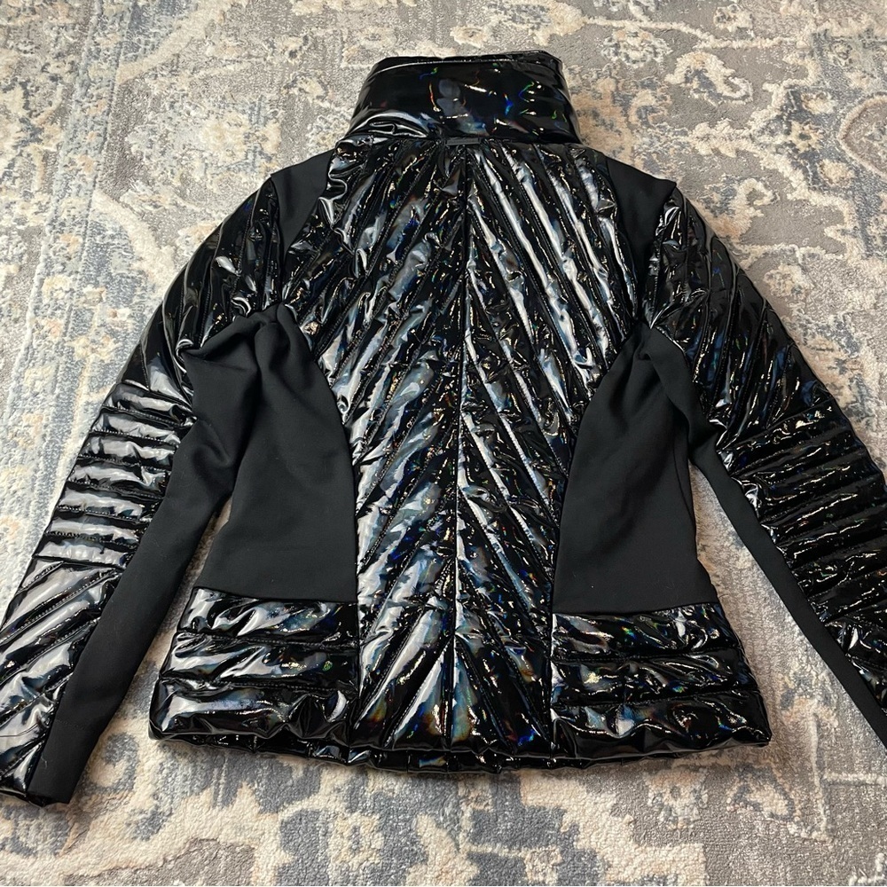Blanc Noir Iridescent Black Puffer Jacket - Picture 5 of 11
